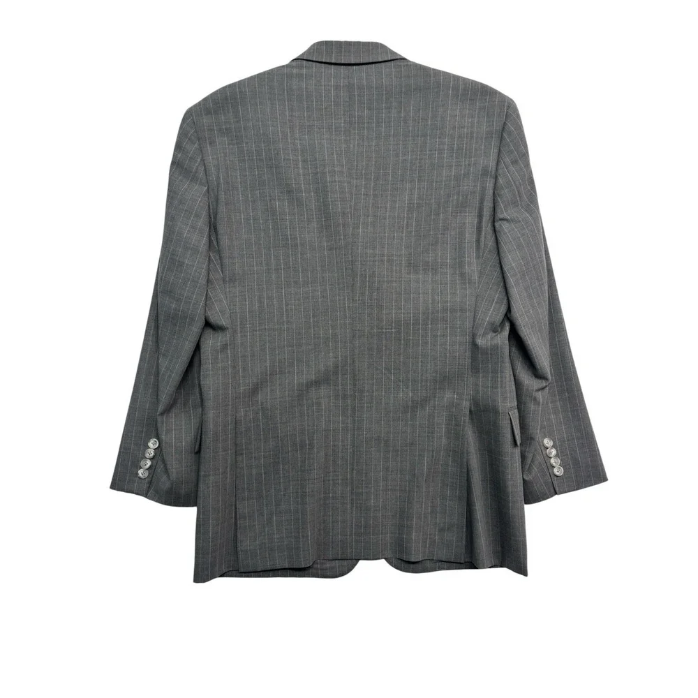 Brooks Brothers 42R 33x30 Gray Pinstripe 2pc Pant Suit Regent Brookscool‎ Canvas